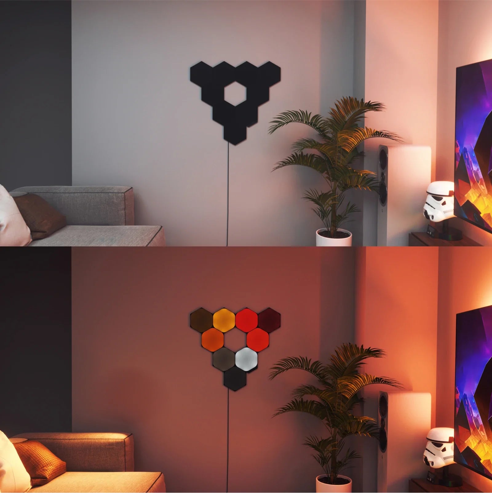 【NL】Shapes Hexagon BLACK - Starter Kit 9pcs