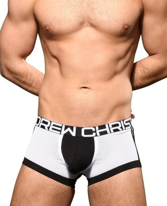 【AC】Sports Mesh Boxer - SHOW-IT® - Black and White 1