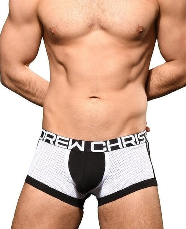 【AC】Sports Mesh Boxer - SHOW-IT® - Black and White 1
