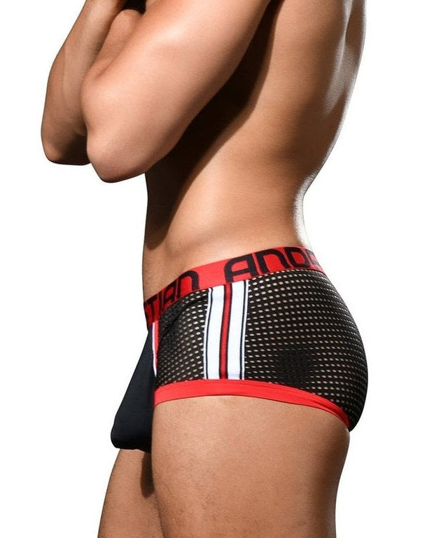 【AC】 Competition Mesh Boxer - ALMOST NAKED® Black