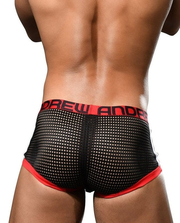 【AC】 Competition Mesh Boxer - ALMOST NAKED® Black