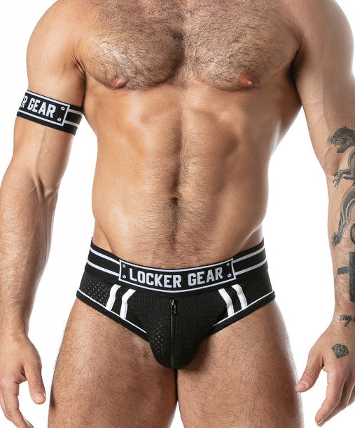 【LG】Sport Mesh Jock Brief Black + Free Armband