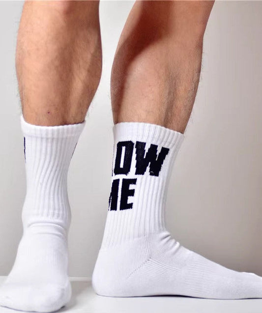 【DM】 “BLOW ME” Crew Socks