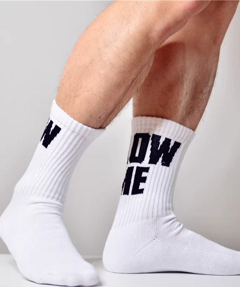 【DM】 “BLOW ME” Crew Socks